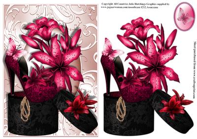 Lily Shoe in a Shimmering Swirl Frame