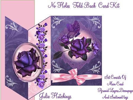 Cut and Fold No Holes Purple Rose Mini Kit