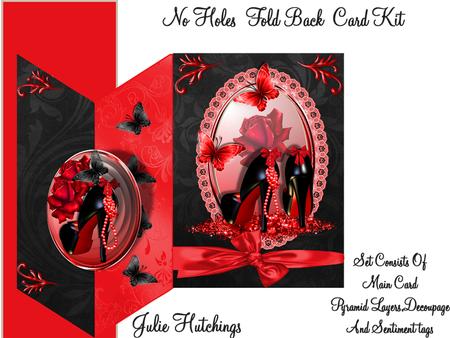 Those Red and Black Shoes No Holes Cut and Fold