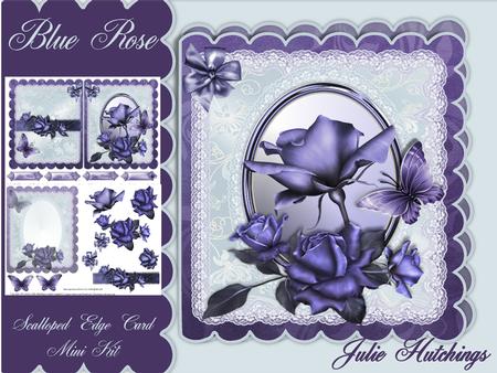 The Blue Rose Scalloped Edge Card Mini Kit