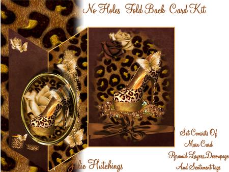 Gorgeous Leopard Print No Hole Cut and Fold Card