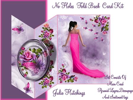 No Holes/cut and Fold Hot Pink Beauty Card