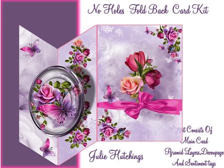 Flutters and Flora in Pinks No Holes Cut and Fold