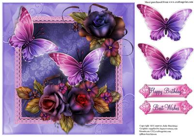 8x8 Gorgeous November Roses and Flutters