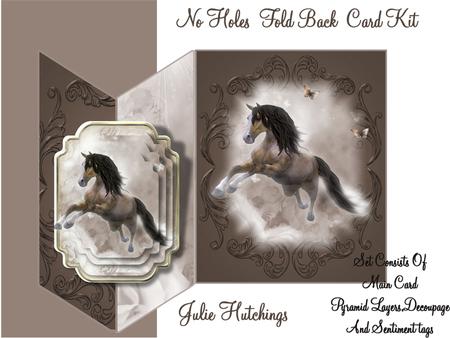 The Canter Horse No Holes Cut and Fold