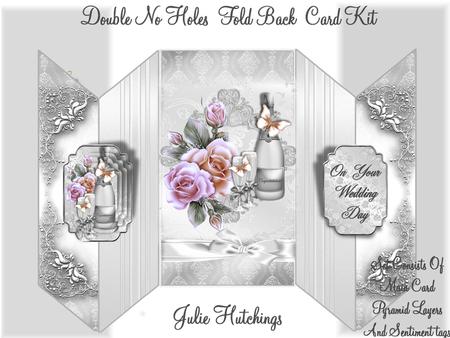 Silver Wedding or Anniversary Double No Holes Fold