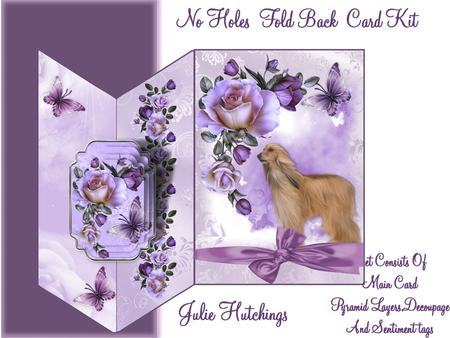 Afghan-hounds No Holes Fold Card Mini Kit