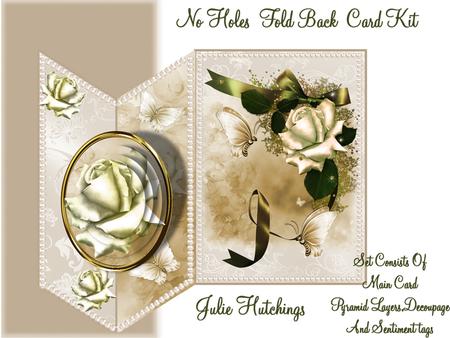 Beautiful Cream Rose No Holes Fold Mini Kit