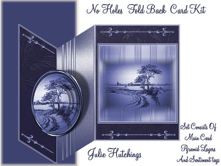 Masculine No Holes Fold Landscape in Blue Mini Kit