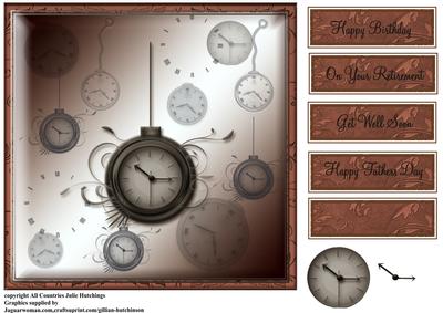 Time Masculine Time Card Topper