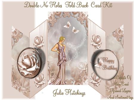 Art Deco Lady in Pink Double No Holes Fold Mini Kit