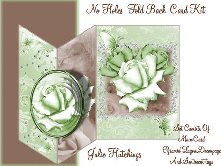 Mint Silky Roses No Holes Fold Card Mini Kit