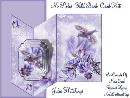 Morning Glory and Blue Bird Flutter No Holes Fold Mini Kit