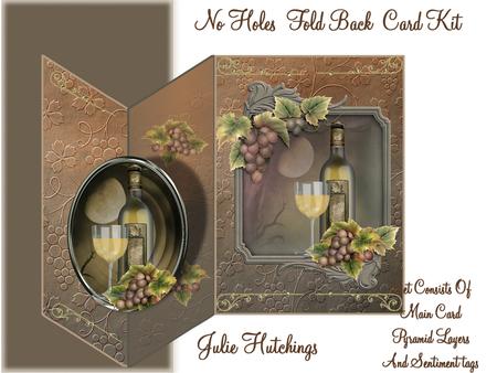 Masculine White Wine No Holes Fold Card Mini Kit