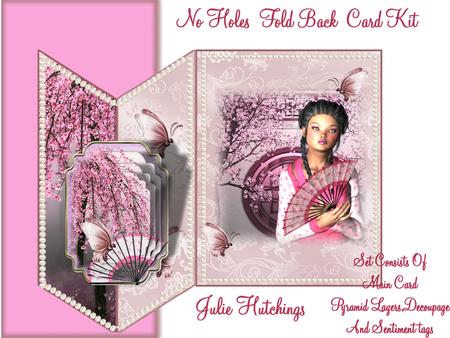 Oriental Blossom and Fan No Holes Fold Mini Kit