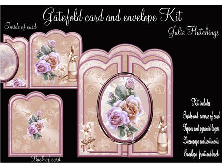 Champagne and Roses Gate Fold Card Kit
