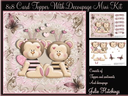 Bee Mine 8x8 Topper with Decoupage Mini Kit
