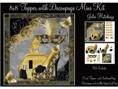 Stunning Shades of Golds and Blacks Shoes Mini Kit