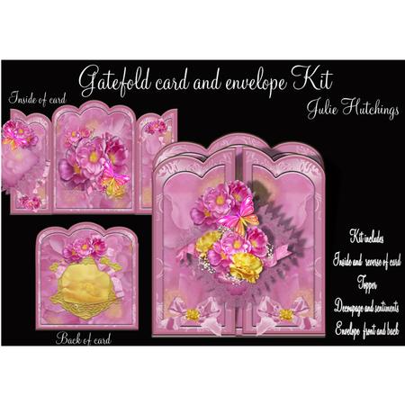 Glorious Rose Bloom Gate Fold Card Kit