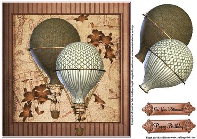 Masculine Steampunk Style Hot Air Balloons