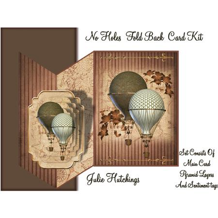 Steampunk Style Balloon No Holes Fold Card Mini Ki