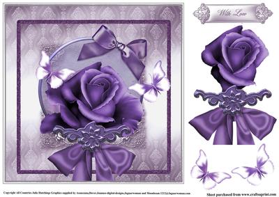 The Purple Rose in a Shimmering Frame