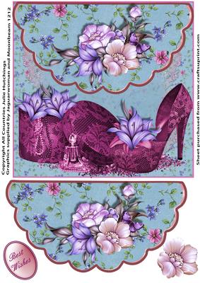 Envelope Style Lace Shoes and Perfume Topper