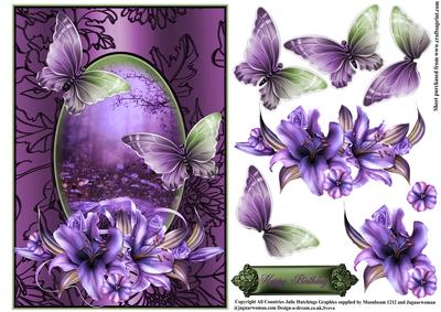 Gorgeous Lily Flutters in a Shimmering Frame