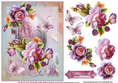Cherry Blossom and English Roses