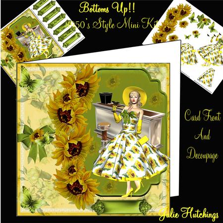 Bottoms Up!! 50's Style Card Front Mini Kit