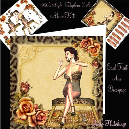 50's Style Pin Up Girl a Chat a Day! Mini Kit