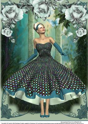 1950's Style Polka Dot Dress A4