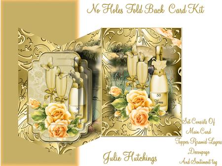 No Holes Fold Golden Wedding Anniversary Mini Kit