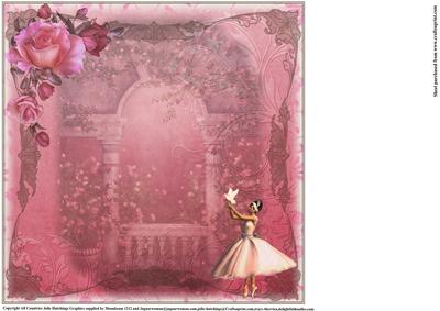 Insert to Compliment Vintage Pink Ballet