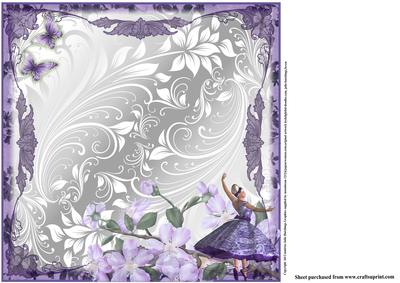 Insert to Compliment Purple Rose Ballet