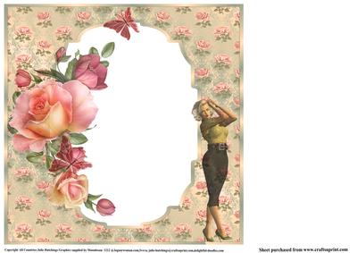 Insert to Compliment Marilyn Style Capri's and Roses
