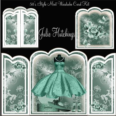 50's Style Mint Wardrobe Card Kit
