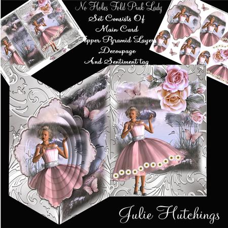 No Holes Fold 1950's Style Pink Lady