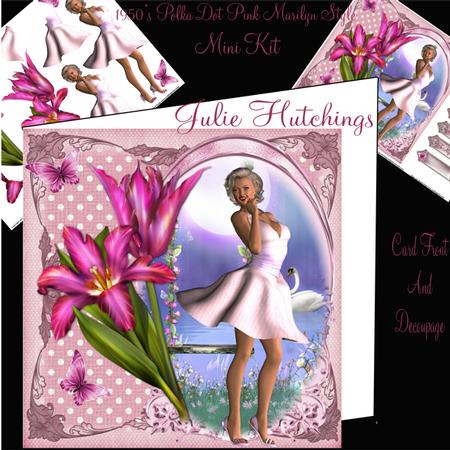 1950's Style Polka Dot Pink Marilyn Mini Kit