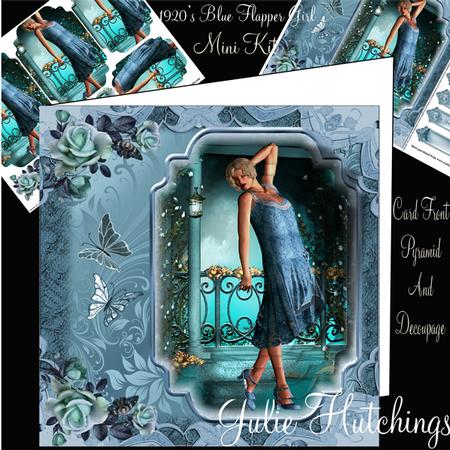 1920's Flapper Girl Card Front Mini Kit