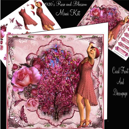 1920's Style the Rose Blossom and Flutters