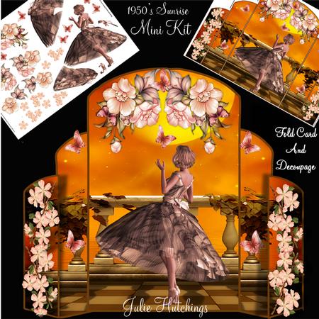 1950's the Sunrise Arched Fold Card Mini Kit