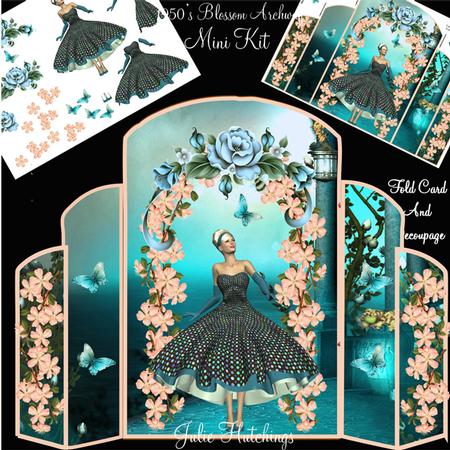 1950's Style the Blossom Archway Fold Card Mini Kit
