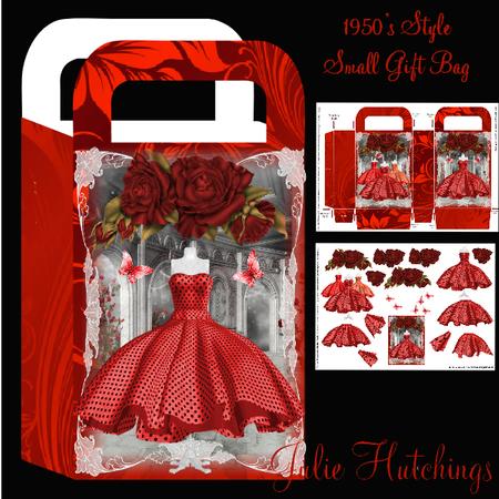 Gift Bag Red Boutique 1950's Style Mini Kit