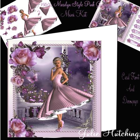 1950's Marilyn Style Pink Gingham Dress Mini Kit
