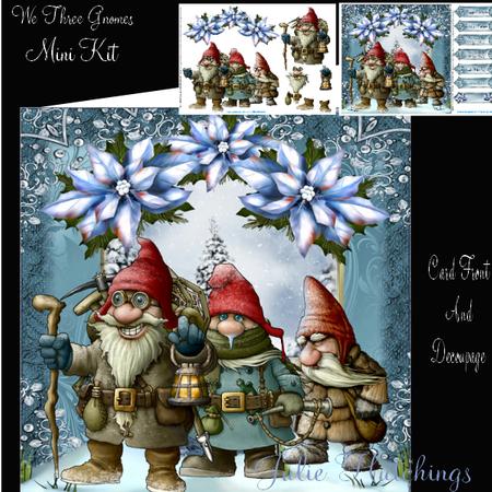 We Three Gnomes Card Front Mini Kit