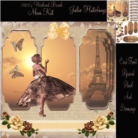 Day Trip to Paris Mini Kit Card Front