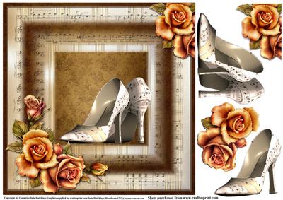 The Music Shoes Card Topper