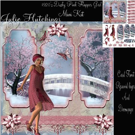 1920's Dusky Pink Flapper Girl Mini Kit
