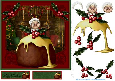 And That's the Pudding Done! Card Topper